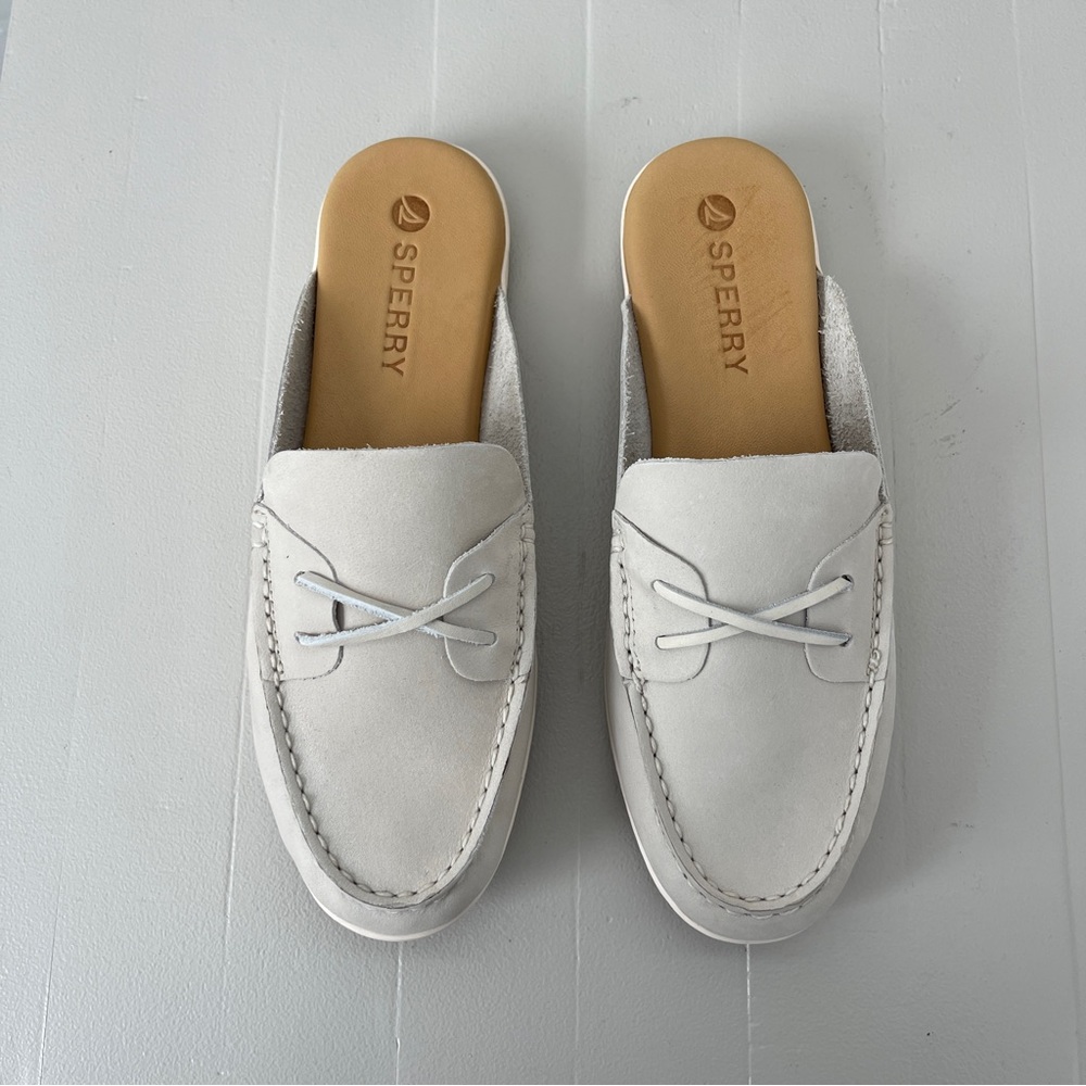 Sperry White Mules